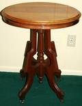 120355 EASTLAKE OAK LAMP TABLE C1920 W22 D17