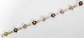 112303 CLUSTER DIAMOND  GEMSTONE BRACELET L78