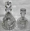 111444 CUT GLASS DECANTERS  ICE BUCKET