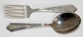 111430 STERLING CHILDS FORK  SPOON TWO L43