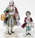041467 GERMAN PORCELAIN FIGURES GEORGE WASHINGTON