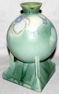 032412 UNMARKED POTTERY BUD VASE BALLOON DESIGNS
