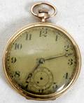 030373 DUEBER POCKET WATCH CASE HAMPDEN MOVEMENT