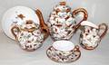 022398 JAPANESE SATSUMA PORCELAIN TEA SERVICE