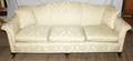 021468 QUEEN ANNE STYLE SILK DAMASKUPHOLSTERED SOFA