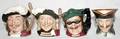 011491 ROYAL DOULTON PORCELAIN CHARACTER MUGS FOUR