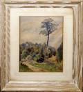 122402 FREDERIC V POOLE WATERCOLOR LANDSCAPE