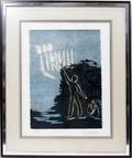 122400 A GOLDSTEIN LITHOGRAPH 1966 HANUKAH
