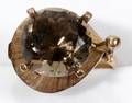 121561 14K YELLOW GOLD  SMOKY TOPAZ RING