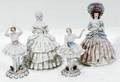 111489 DRESDEN STYLE PORCELAIN  CERAMIC FIGURES