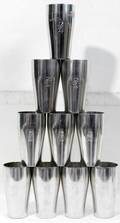 111465 REED  BARTON PEWTER MINT JULEP CUPS TEN