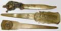 041531 FALSTAFF  FIGURAL BRASS LETTER OPENERS