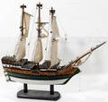 040496 CARVED WOOD MAYFLOWER FOURMAST MODEL SHIP