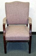 040482 CHIPPENDALE STYLE MAHOGANY ARMCHAIR C1950
