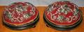 040473 VICTORIAN ROUND MAHOGANY LADIES FOOT STOOLS