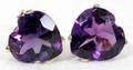 040463 35CT AMETHYST  14K YELLOW GOLD EARRINGS