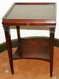 032434 MAHOGANY END TABLE WSINGLE DRAWER
