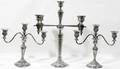 031550 DUTCH SILVERPLATE CANDELABRUM  CANDELABRA