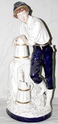 012397 ROYAL DUX PORCELAIN MALE FIGURE H26 W75