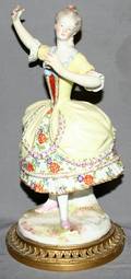 011525 DRESDEN PORCELAIN FIGURE SIGNED ASSELIN