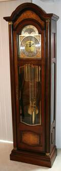 122457 HOWARD MILLER MAHOGANY GRANDFATHER CLOCK