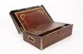 Regency Brass Bound Mahogany Campaign Lap Desk