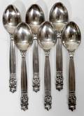 112399 DENMARK GEORGE JENSEN SET DEMITASSE SPOONS