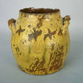 American redware crock early 19th c