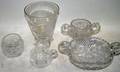 040533 AMERICAN CUT GLASS SERVING PIECES 1900