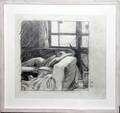 032497 DON WYNN GRAPHITE ON PAPER MICHELLE SLEEPING