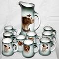 031599 PORCELAIN PITCHER  STEINS WDOG RESERVES