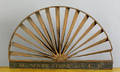 Painted sunburst louvered fan light 19th c