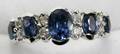 022455 CEYLON SAPPHIRE  DIAMOND RING