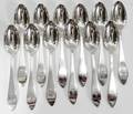 021548 TIFFANY QUEEN ANNE STERLING TEASPOONS