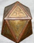 020504 L HOUSE ARTS  CRAFTS BRASS COVERED BOX