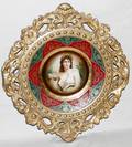 020487 SCHUMANN PORCELAIN PORTRAIT PLATE 20TH C
