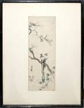 012471 JAPANESE WOODBLOCK PRINT ON PAPER 128x43