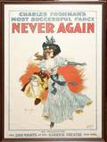 012470 AMERICAN LITHOGRAPH POSTER NEVER AGAIN