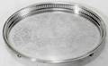 122515 BRISTOL SILVER PLATED FOOTED TRAY W GALLERY