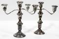 121639 AMC STERLING CANDELABRA PAIR H9 W9