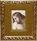 120533 EUROPEAN PORCELAIN PORTRAIT CHRIST IN PROFILE