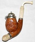 120525 GERMAN CARVED WOOD PIPE L7