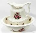 112424 ATHENA DEMI PORCELAIN WASH BASIN  PITCHER SET