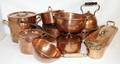 111584 COPPER POTS PANS  TEA KETTLE 16