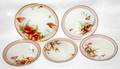 111549 HANDPAINTED PORCELAIN PLATES C1900 FIVE