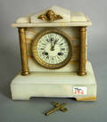 Vincenti Cie marble mantle clock