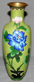 041585 CHINESE CLOISONN VASE H95