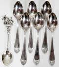040571 PRAGET STERLING  SPRITZER FUHRMAN SPOONS