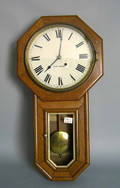 Seth Thomas oak wall clock