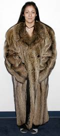 031627 RACCOON FUR 47 LONG LARGE SIZE